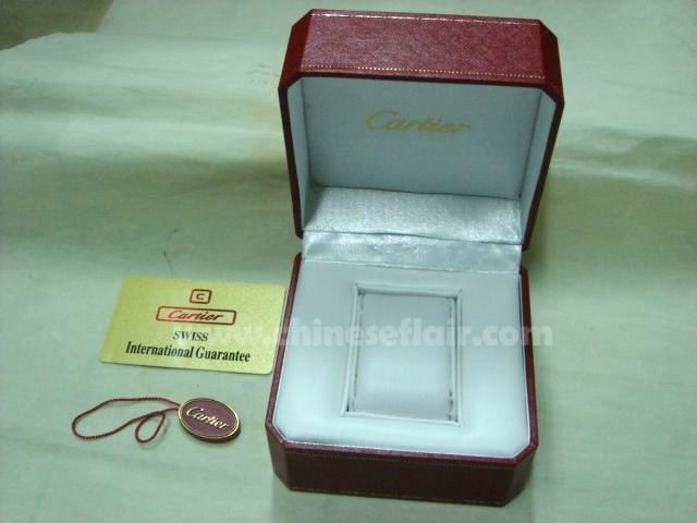 Replica Cartier Mini Watch Box / Red Leather Boxes for Ladies